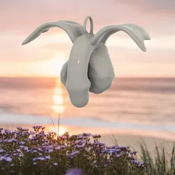 Exclusive Decorative toy for Christmas tree - penis flying on the wings of love 3d print cnc flex or silicone