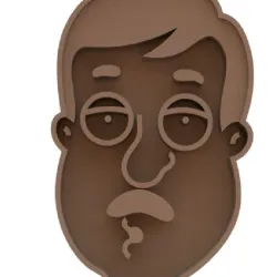 Family Guy Tom Tucker cookie cutter
