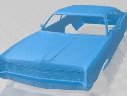 Ford Galaxie 500 Fastback 1969 Printable Body Car