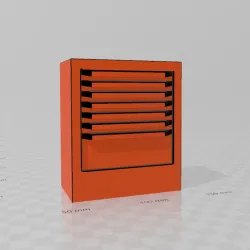 GARAGE WORKSHOP WALL, (fixed module with 7 drawers ) 1/10 SCALE