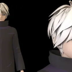 Gojo Satoru - ANIME CHARACTER BOY SCULPTURE 3D PRINT MODEL