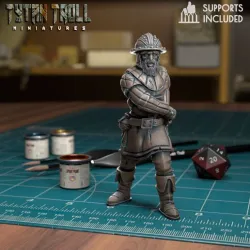 Guard drawn sword - [Pre-Supported]
