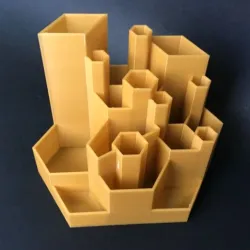 Hexagon theme desk organizer