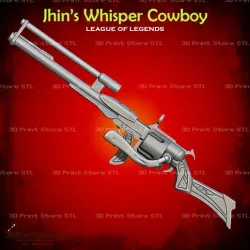 High Noon Whisper Cowboy From league of legends - Fan Art 3D print model
