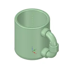 Industrial coffee mug