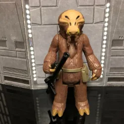 J'QUILLE VINTAGE CUSTOM STAR WARS FIGURE, KENNER 3.75", 6" ALIEN CREATURE, JABBA'S PALACE PATRON, BOUNTY HUNTER, 5 POA CUSTOM 1/18 ACTION FIGURE
