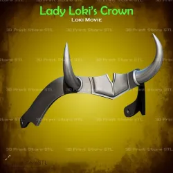 Lady Loki Crown From Loki TV - Fan Art 3D print model