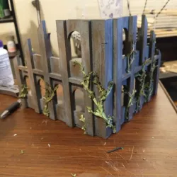 Large tabletop gaming collapsed building