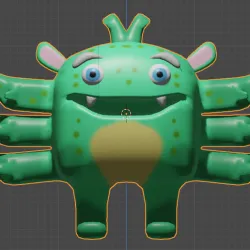 little monster with 6 arms