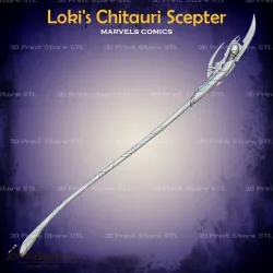 Loki Chitauri Scepter From The Avengers - Fan Art 3D print model