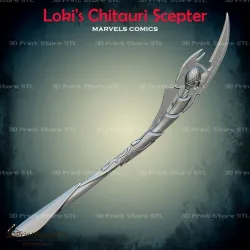 Loki Chitauri Scepter From The Avengers - Fan Art 3D print model