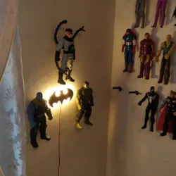 Marvel and DC hero wall holder