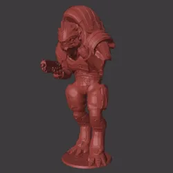 Mass Effect Urdnot Wrex Statue