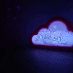 Minions Lithophane for Cloudy little night light