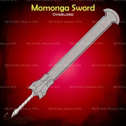 Momonga Sword from OverLord - Fan Art 3D print model