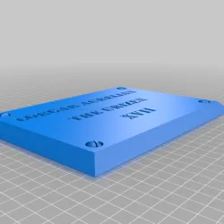 Name plaques for primarch busts