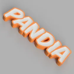 NAMELED PANDIA - LED LAMP WITH NAME