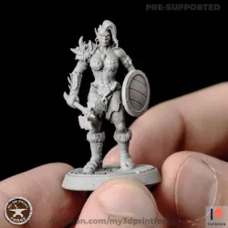 Orc Female Warrior with shield