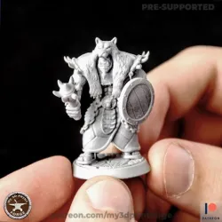 Orc Shaman with mace and shield
