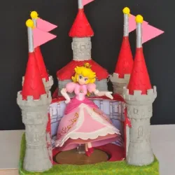 Peach Castle Amiibo holder (super mario).