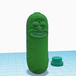 Pickle Rick Tooter Bullet Snuffer Straw Recreational