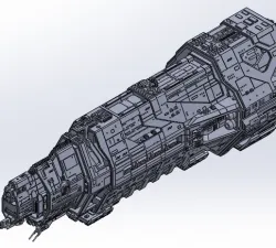 Pillar of Autumn (1:3000 and 1:8000) in the halo