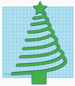 Pine tree christmas ornament