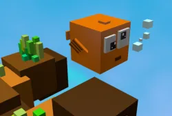 Pixel Fish 3D model