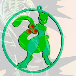 POKEMO Mewtwo CHRISTMAS DECORATIONS