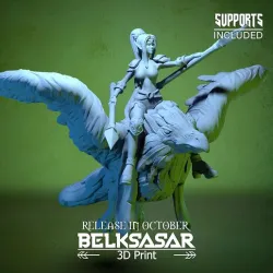 Raven Rider Topless 3D print model