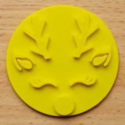 Reindeer Face Embosser (Commercial Use)