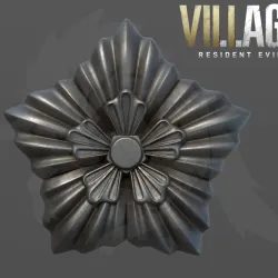 Residual Evil Village 3D model Dimitrescu’s daughter flower pin for cosplay