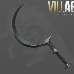 Residual Evil Village 3D model Dimitrescu’s daughter sickle for cosplay