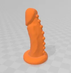 Ribbed dildo