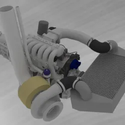 Rotary 20B Engine style tuned
