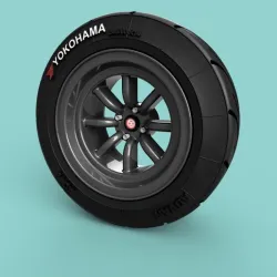 RS Watanabe + Advan Yokohama tire for 1/24 scale models