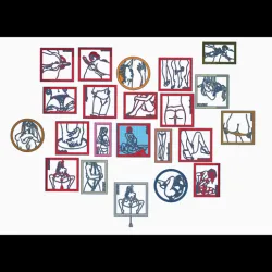 Sexy wall art pack of 26 pictures