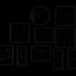 Sexy wall art set