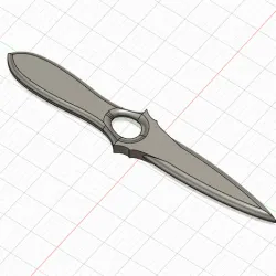 Skeleton knife dull