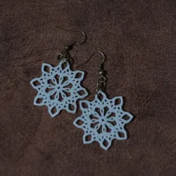 Snowflake - Mandala earrings 63