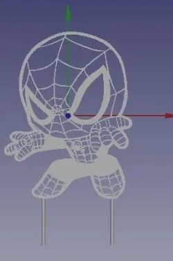spiderman chibi topper