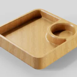 Square Tray STL models for CNC and 3D printing