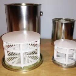 Stackable acetone vapor bath rack