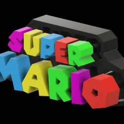 Super Mario Bros Big Logo Two Versions Avaiable