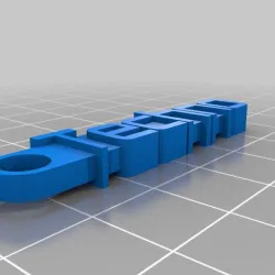 Techno Keychain