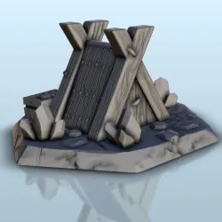 Traveller's camp - Warhammer resin FDM Age of Sigmar Bolt Action terrain miniatures scenery 28mm 32mm 15mm