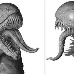 Venom bust. 2 options! 3d printable STL