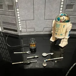 VINTAGE STAR WARS, CUSTOM R2-D2 ACCESSORY ARMS, GENERATOR, LIGHT, SAW, SCOMPLINK, WELDER. 1/18 SCALE