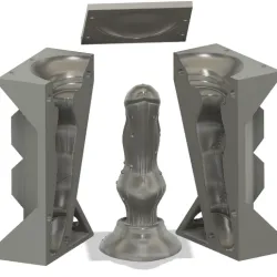 Wolf cyborg dildo