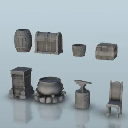 Workshop interior set - Warhammer Age of Sigmar Bolt Action Flames of War